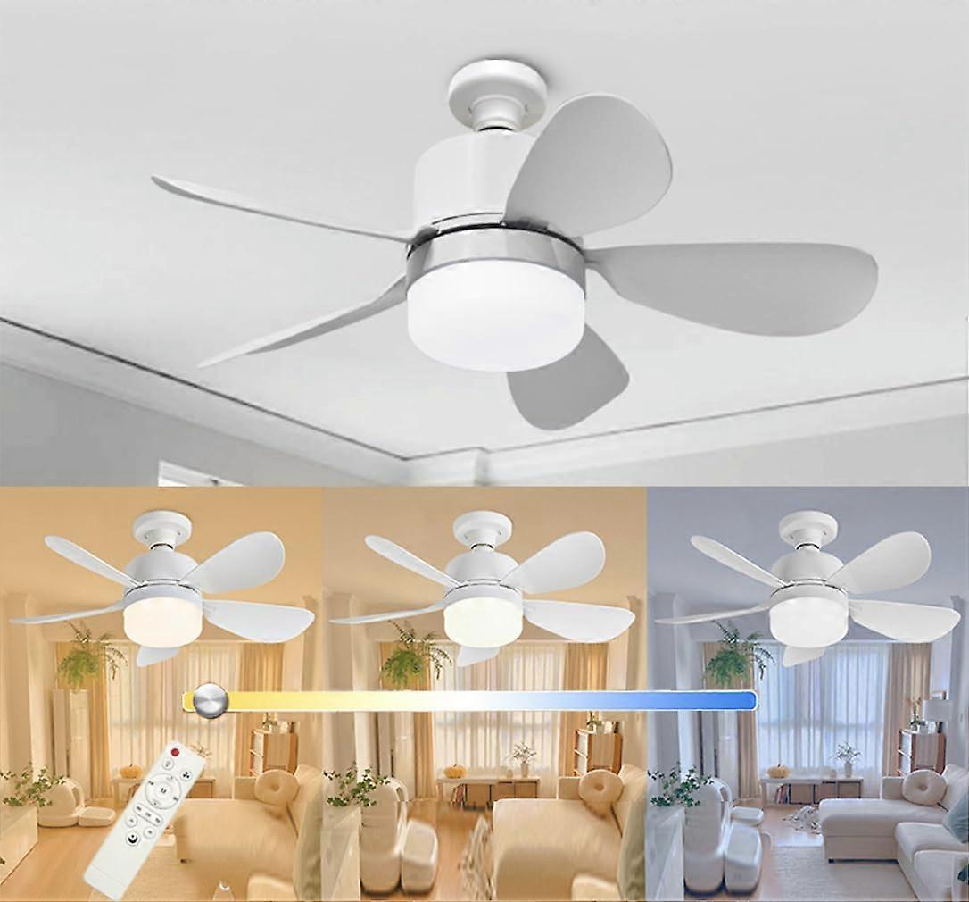 Ceiling Fans with Lights and Remote Control, Adjustable Speed, Modern Design, LED Bulb Compatible, 52-inch Size