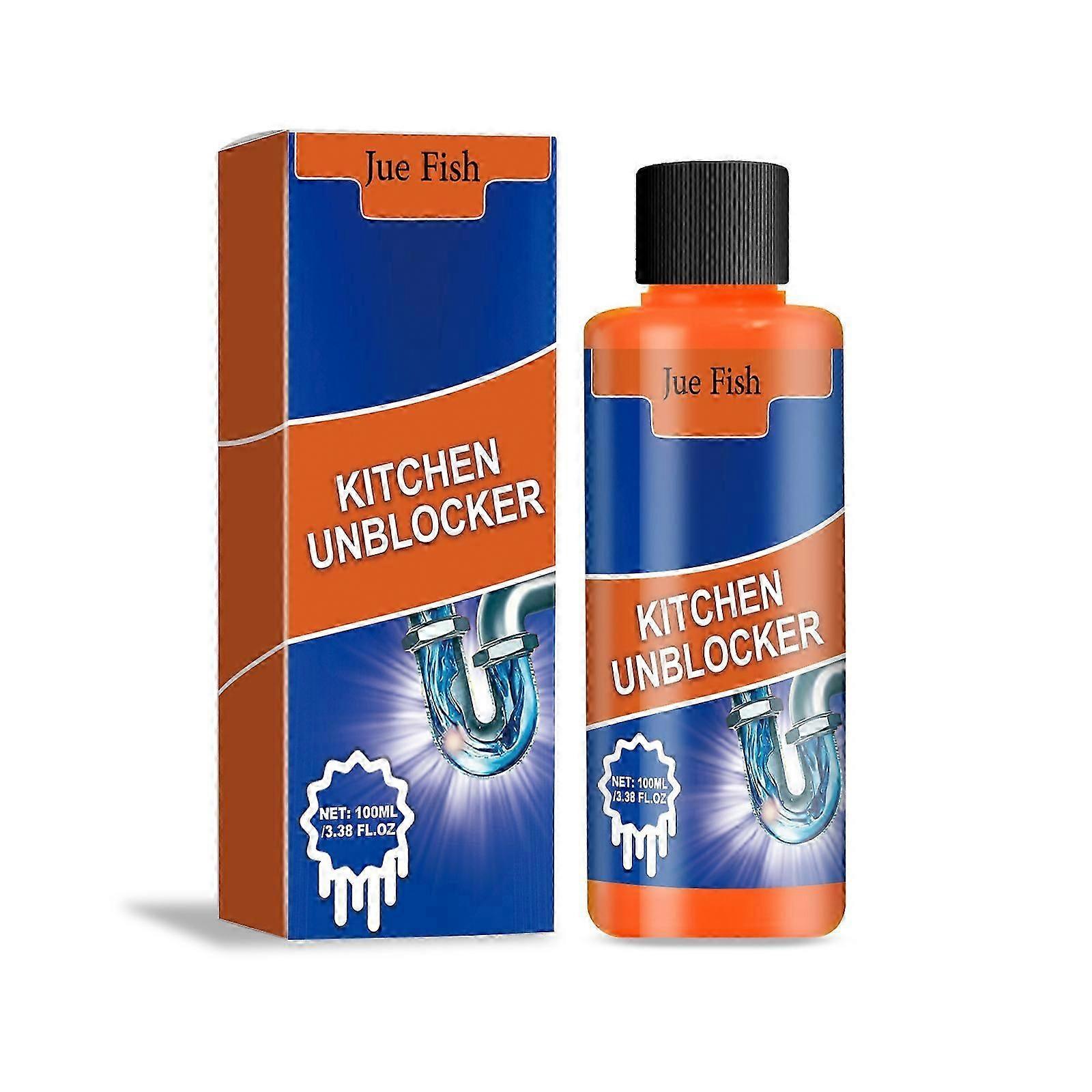 Fast Drain Cleaner - Powerful, Easy-to-Use Unblocker for Sinks & Toilets, 100ml