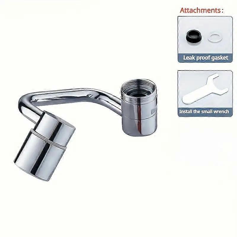 1440�� Swivel Faucet Extension Lever, Bathroom and Kitchen Dual Spray Pattern Faucet Attachment, Smart Wash Faucet, Splash-Proof Pattern Fauc