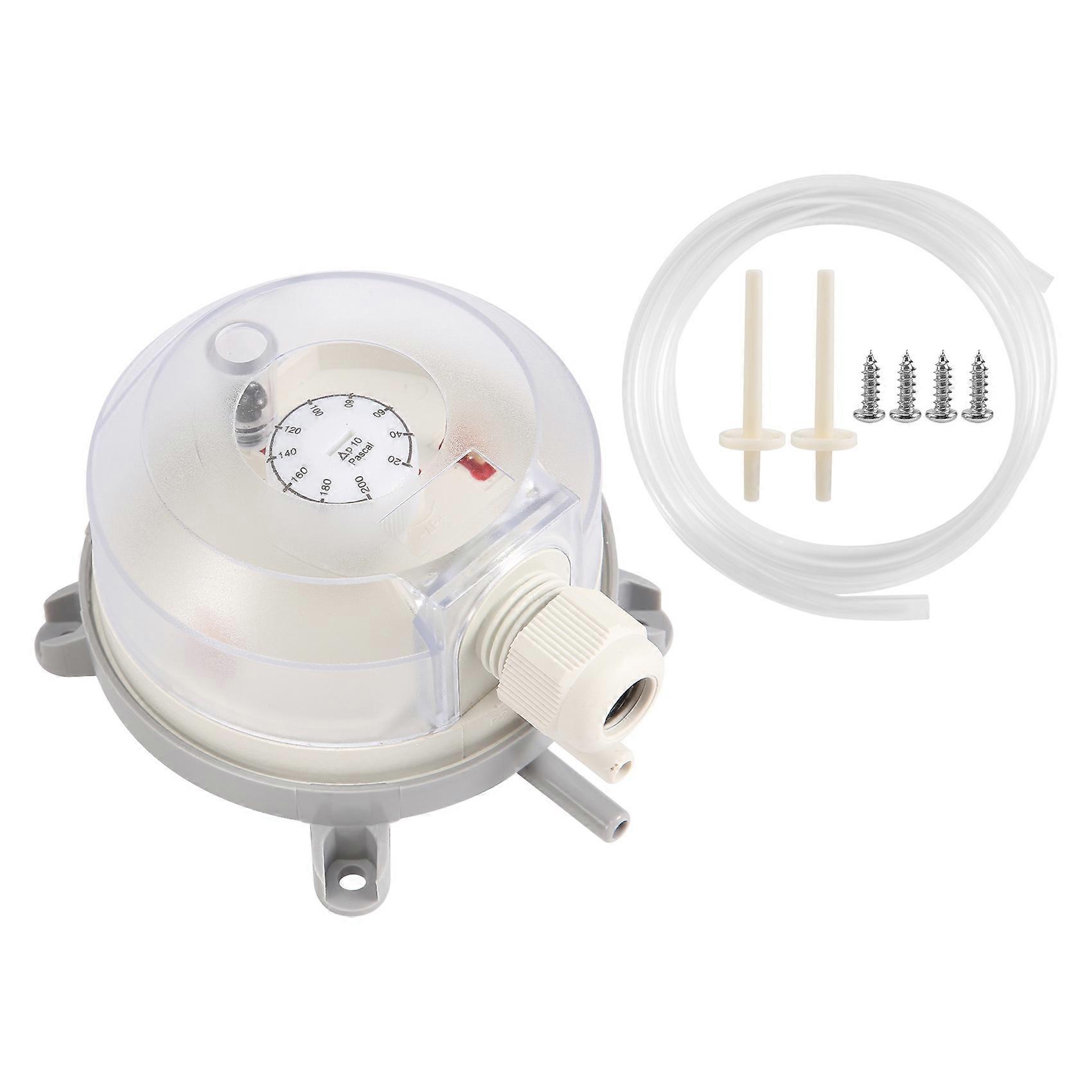 Air Differential Pressure Switch 20-200Pa Adjustable Micro- Pressure Air Switch