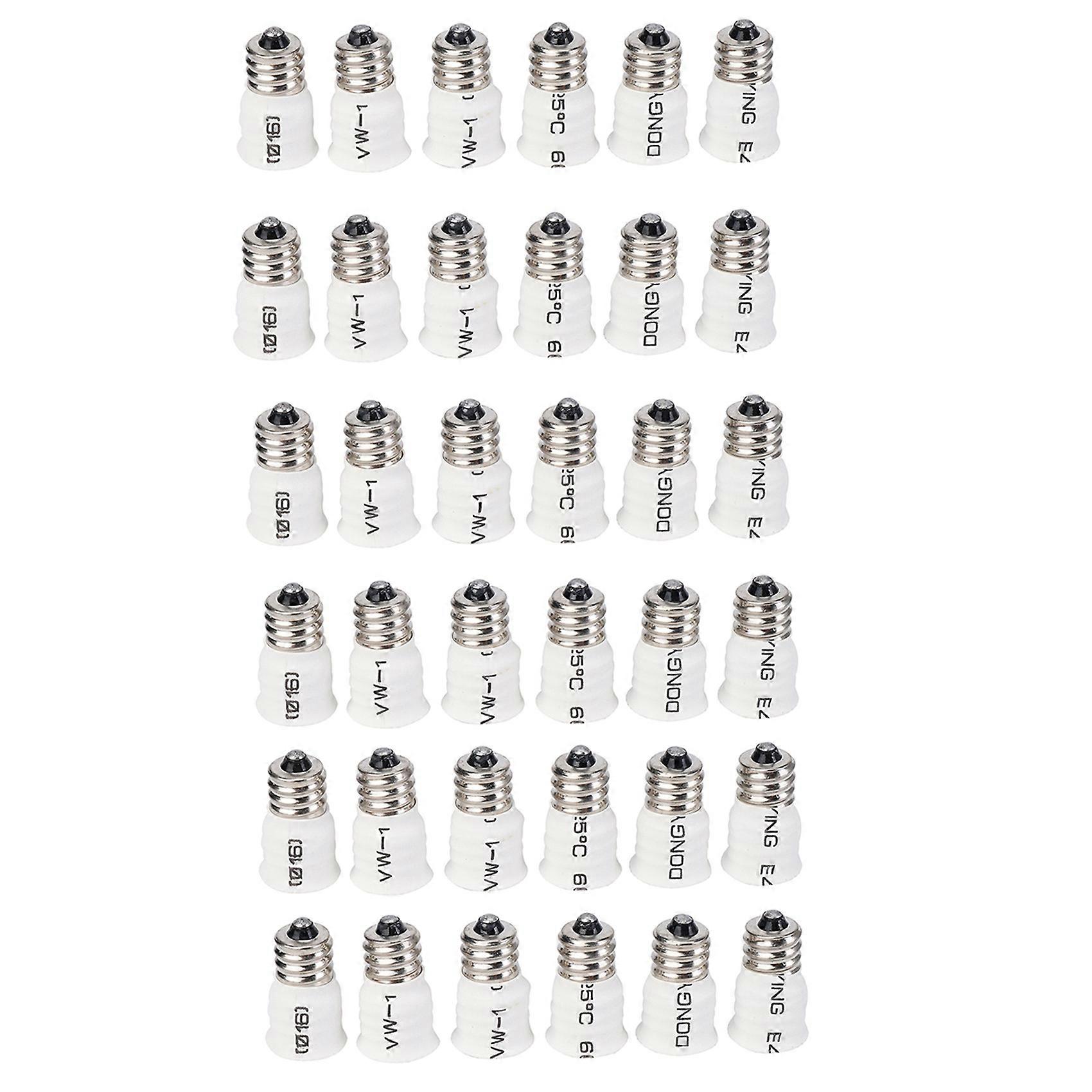 36-Pack E12 to E14 White Bulb Converter LED Light Holder Lamp Adapter Socket Changer High Quality