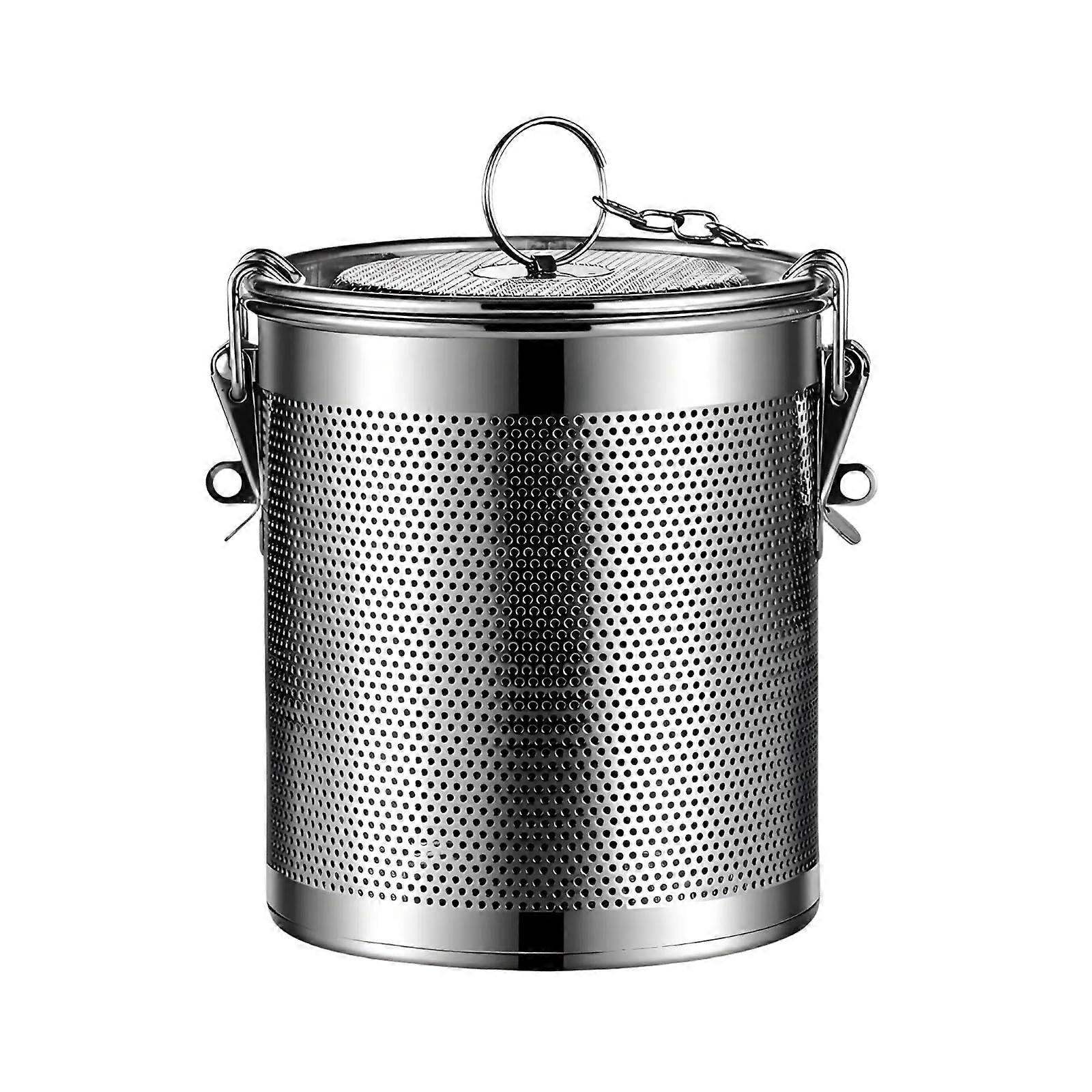 Tea Infuser Stainless Steel Mesh Strainer with Chain Hook for Loose Leaf Tea and Spice Brewing 12CM