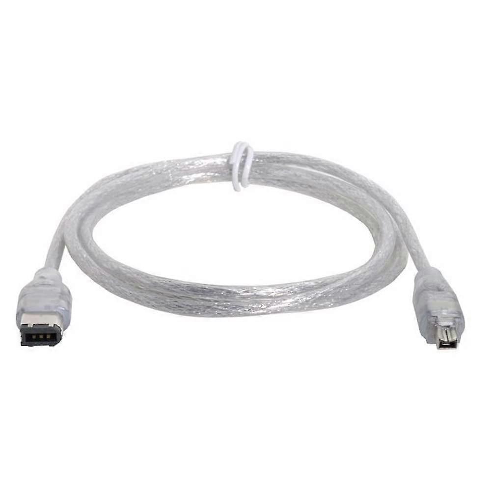 1.5m 4 Pin to 6 Pin Firewire Cable IEEE 1394 Compatible with iLink DV Camera Cord Speed Data Transfer