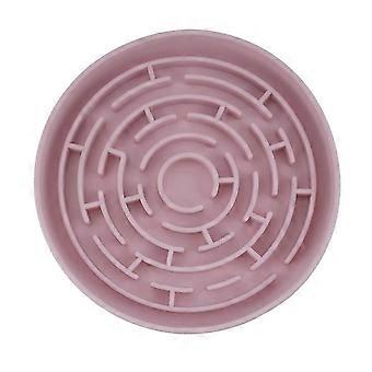 Slow Feeder Dog Bowls, Silicone Maze Food Suction Bowl Feeders Pet Puzzle Lick Mat to Slow Down Eating for Medium Small Breed Size Dogs