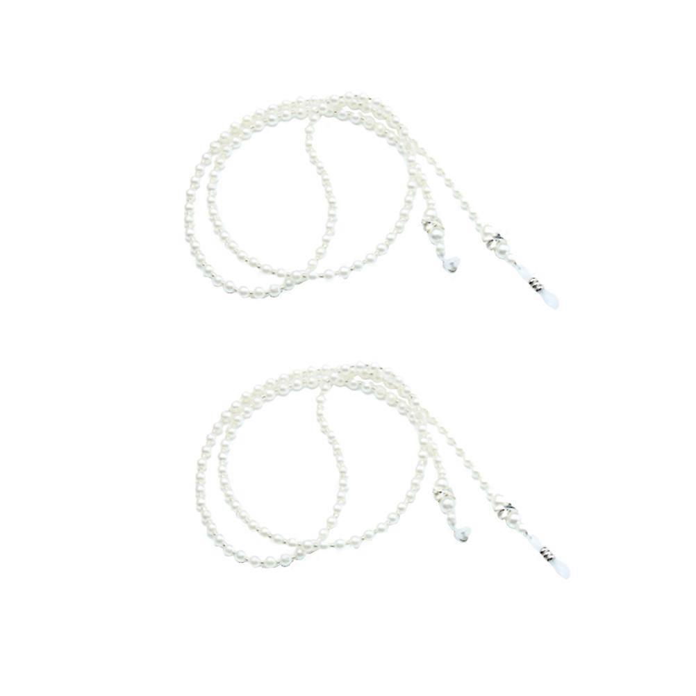 Anti-Slip Chain Eyeglasses Strap for Eyewear Security 6Pcs White