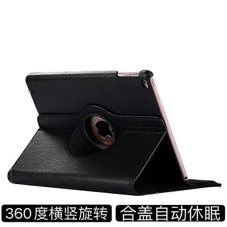 Stylish Case For Ipad 1010.9/11air16 2025 Black Lychee Pattern Rotating
