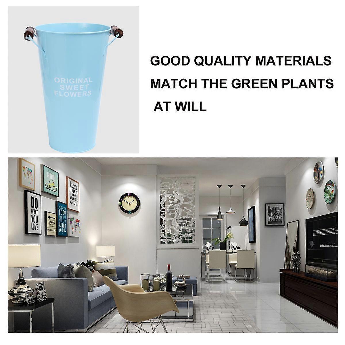 Wrought Iron Flower Vase for Water Saving with Preservative Function