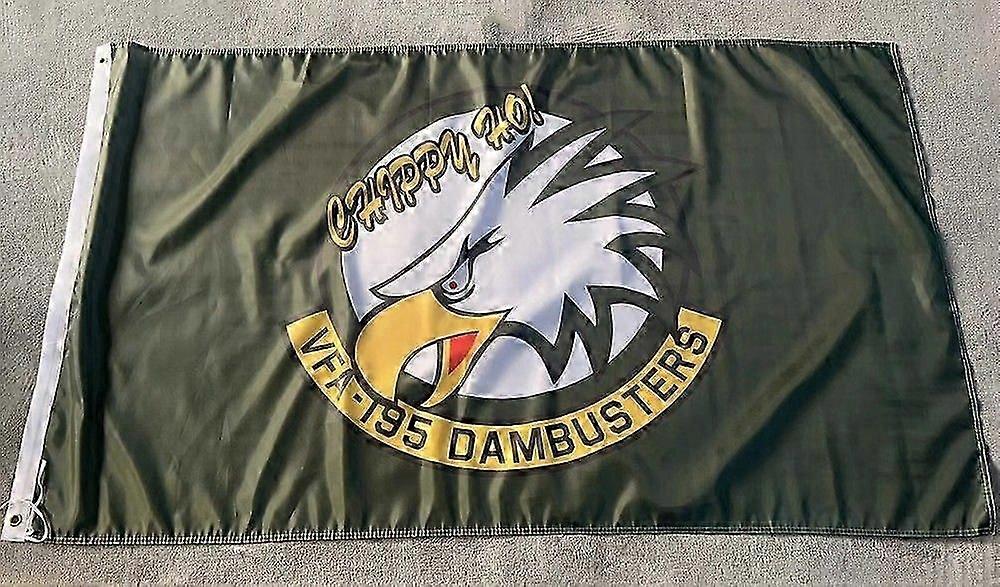 Usn Us Navy Vfa-195 Dambusters Single-sided Flag Banner