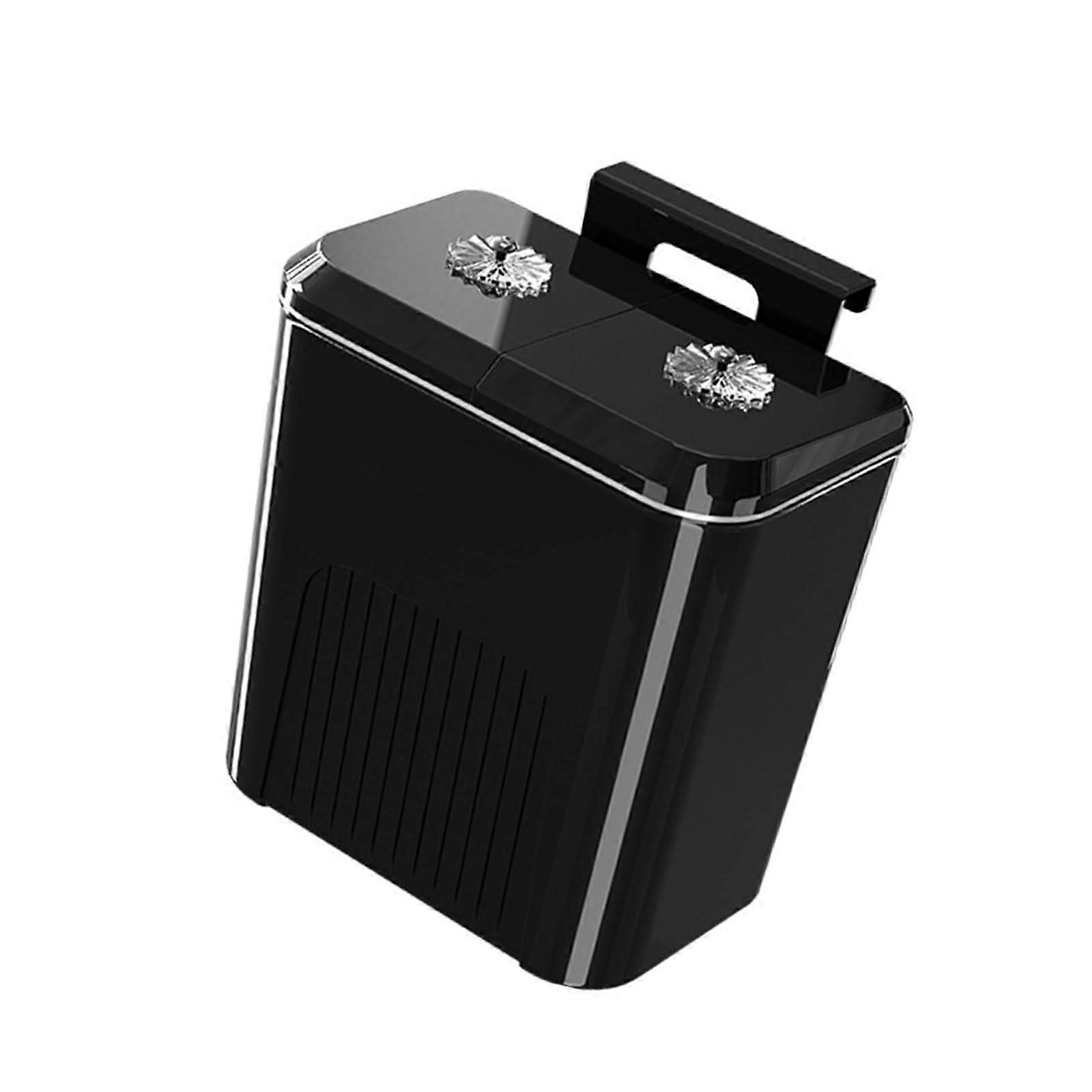 Wall Mounted Trash Can with Dual Lid Separation for Under Sink or Kitchen Cabinet Use