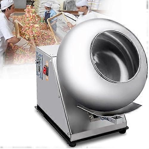 Automatic Tablet and Chocolate Coating Machine, Energy Saving Easy Clean for Candy, Peanuts
