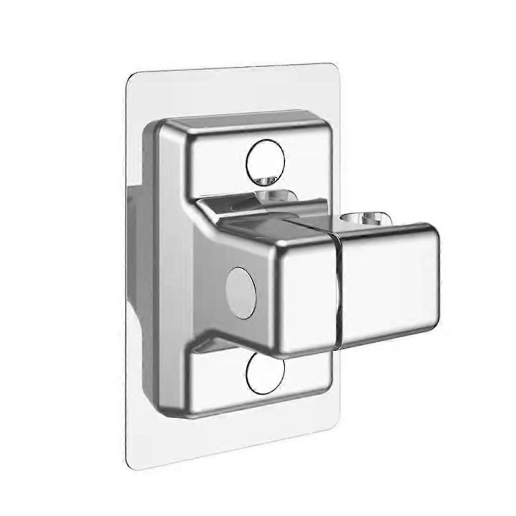 No Drill Shower Head Holder 360° Adjustable Wall Mount Bracket TileFriendly Bathroom Stand 12cm