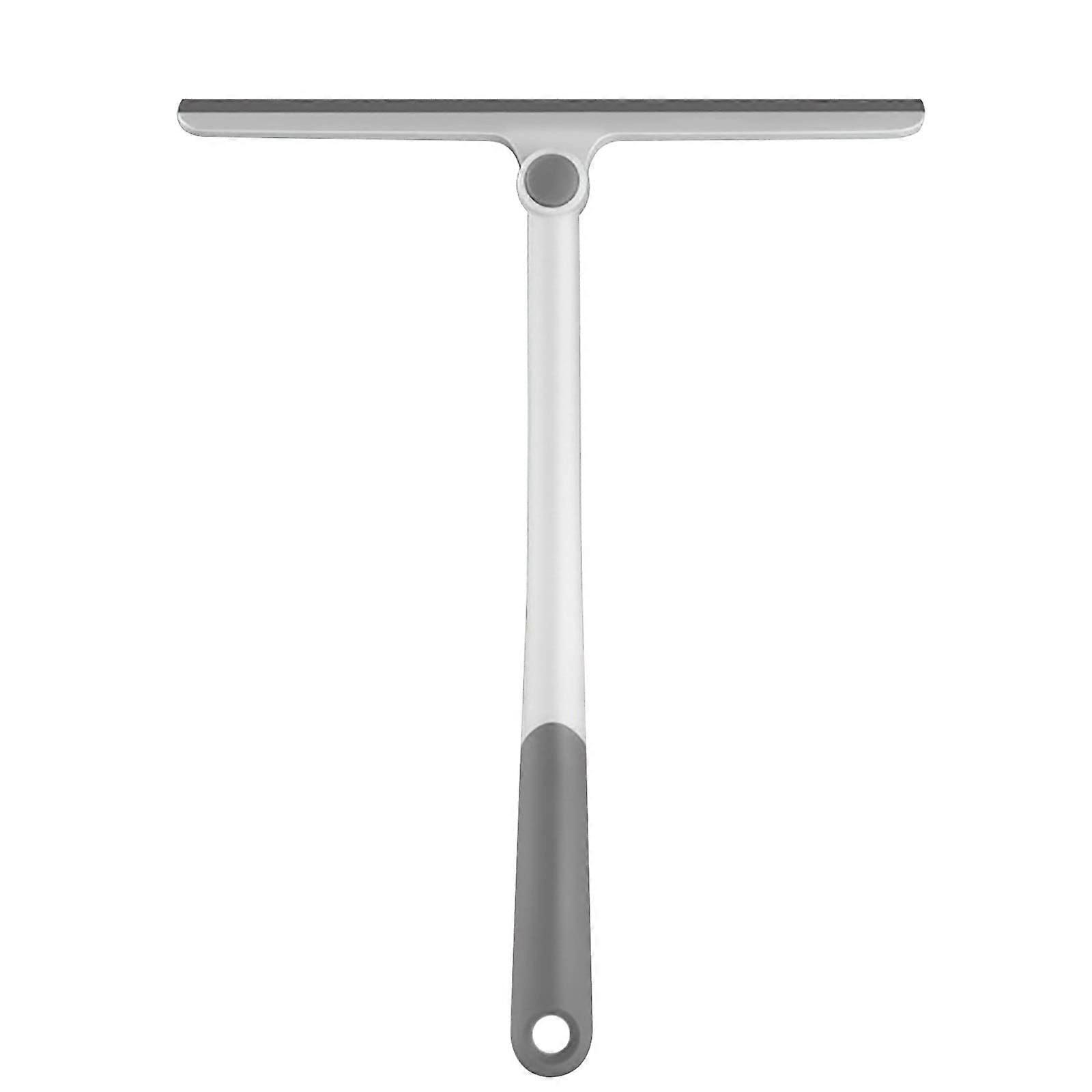 Window Squeegee with 360° Rotatable Head for Quick Water Removal, Silicone Shower Squeegee White