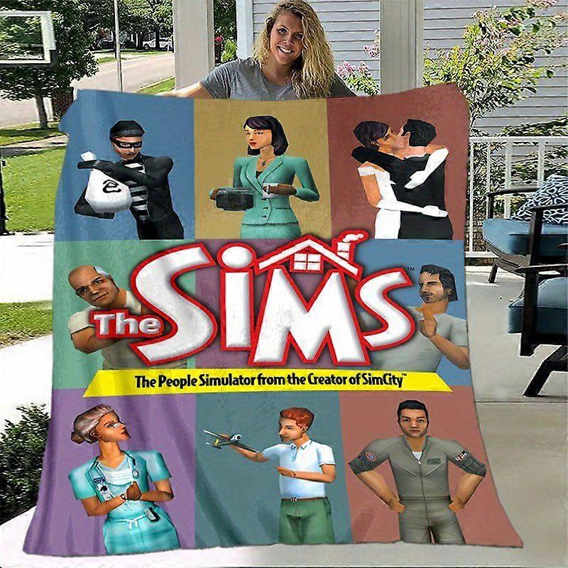 The Sims Video Game Throw Blanket  Soft Flannel