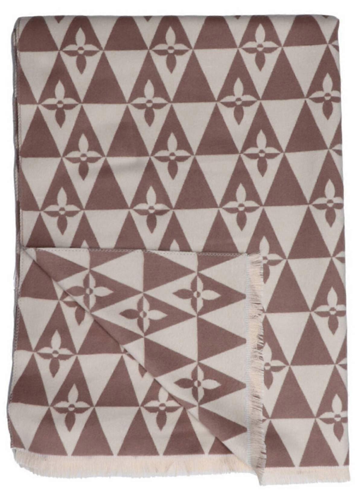 Zelly Batik Pattern Scarf - Beige/Cream