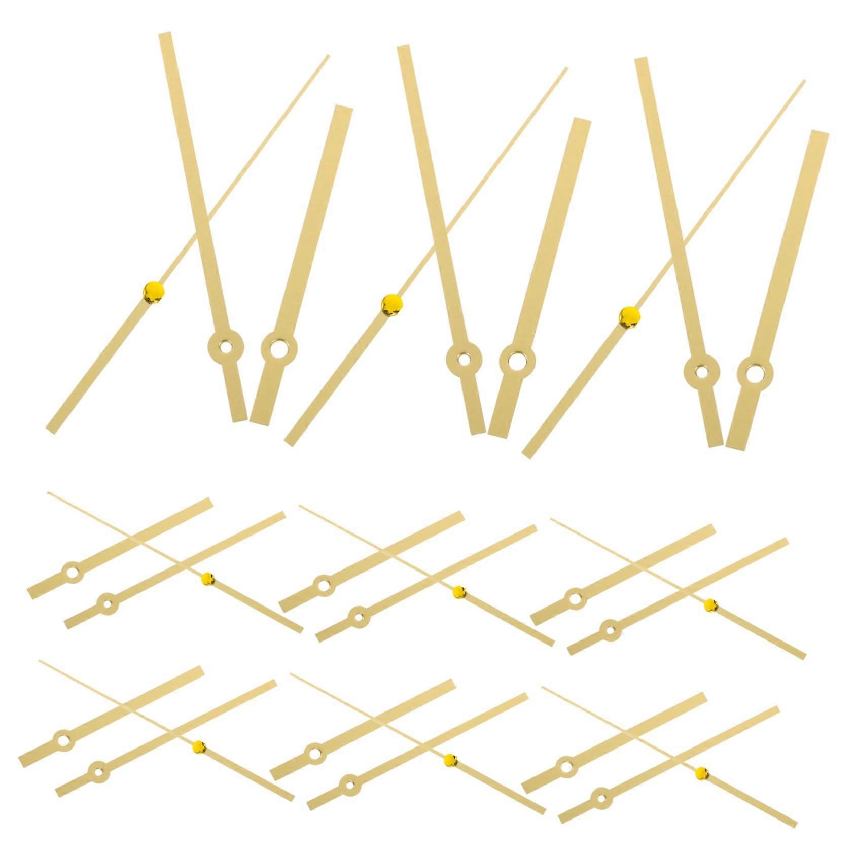 Clock Hands Replacement Set, Gold and Plastic DIY Clock Hands for Wall Clocks and Craft Projects