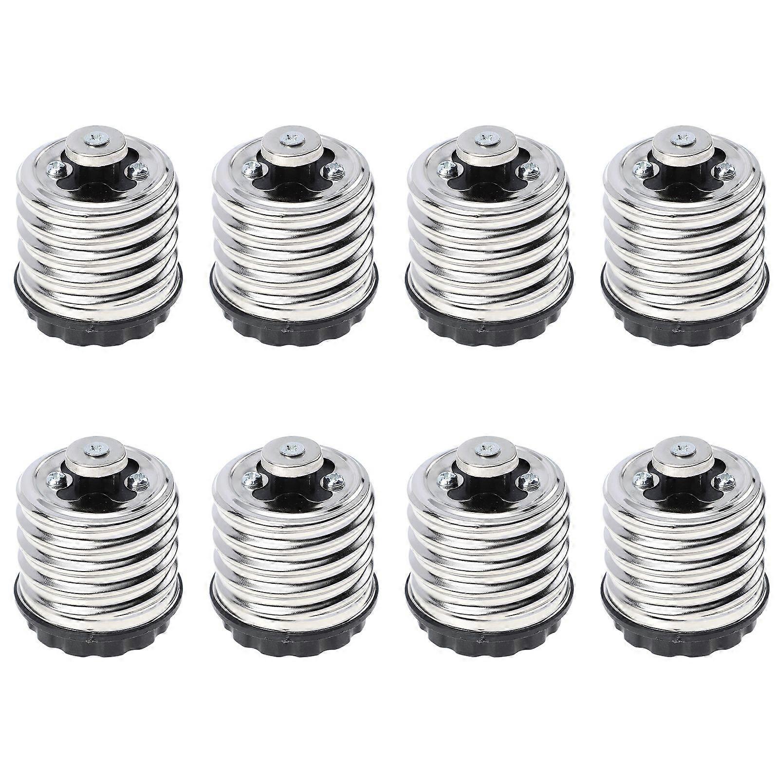 8pcs Light Bulb Converter E40 to E27 Base Screw LED Light Lamp Bulb Adapter