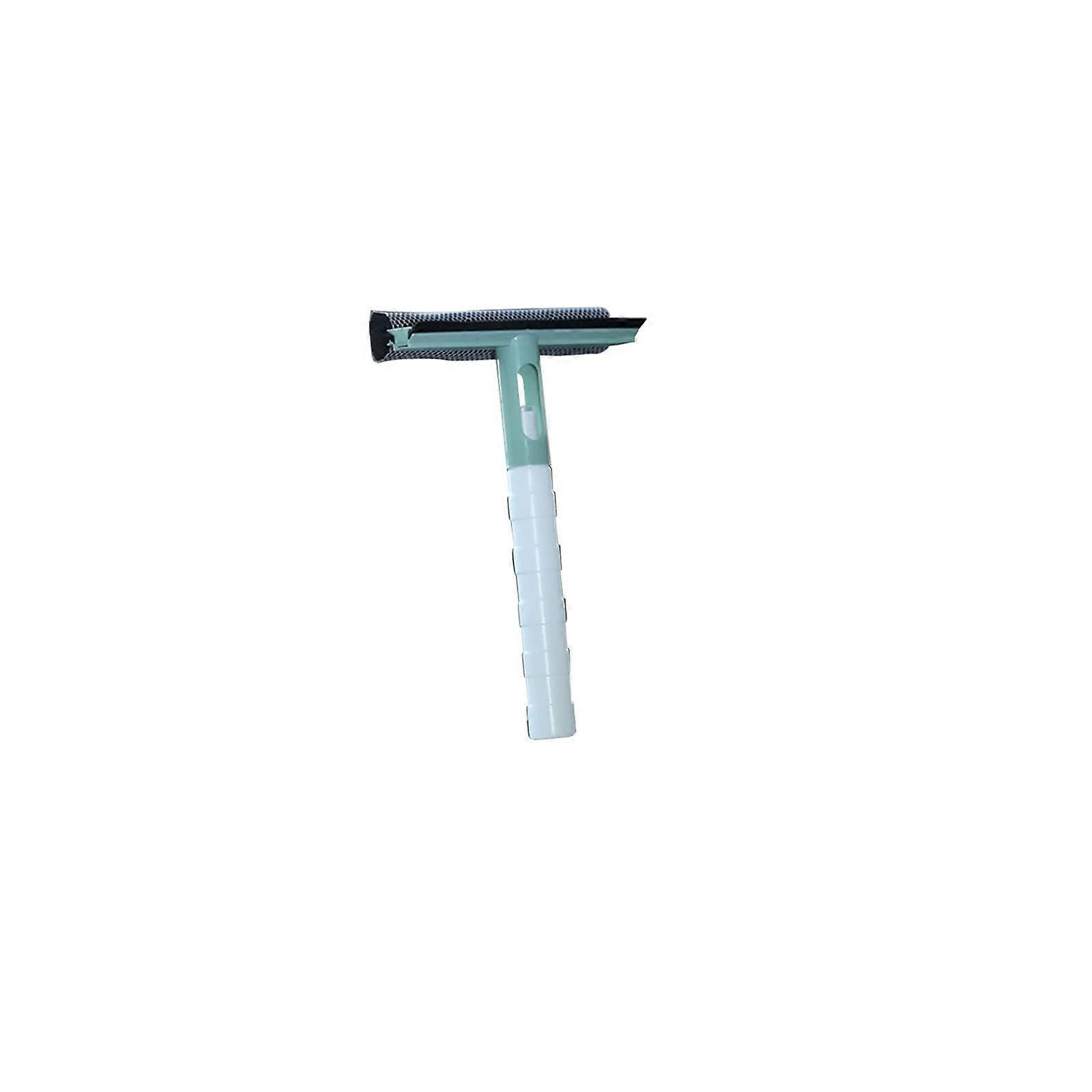 Shower Squeegee with Telescopic Handle, 2 in 1 Window Cleaning Tool for Bathroom Mirror, Green