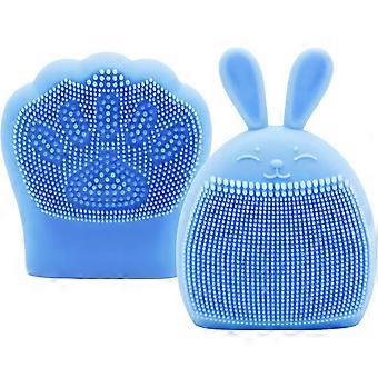 Set di spazzole per baby shower - Spazzola in silicone a forma di coniglietto per la crosta lattea del bambino - Esfoliante e massaggiante - Shampoo, scrub per cuoio capelluto e cura del corpo - Ora del bagnetto