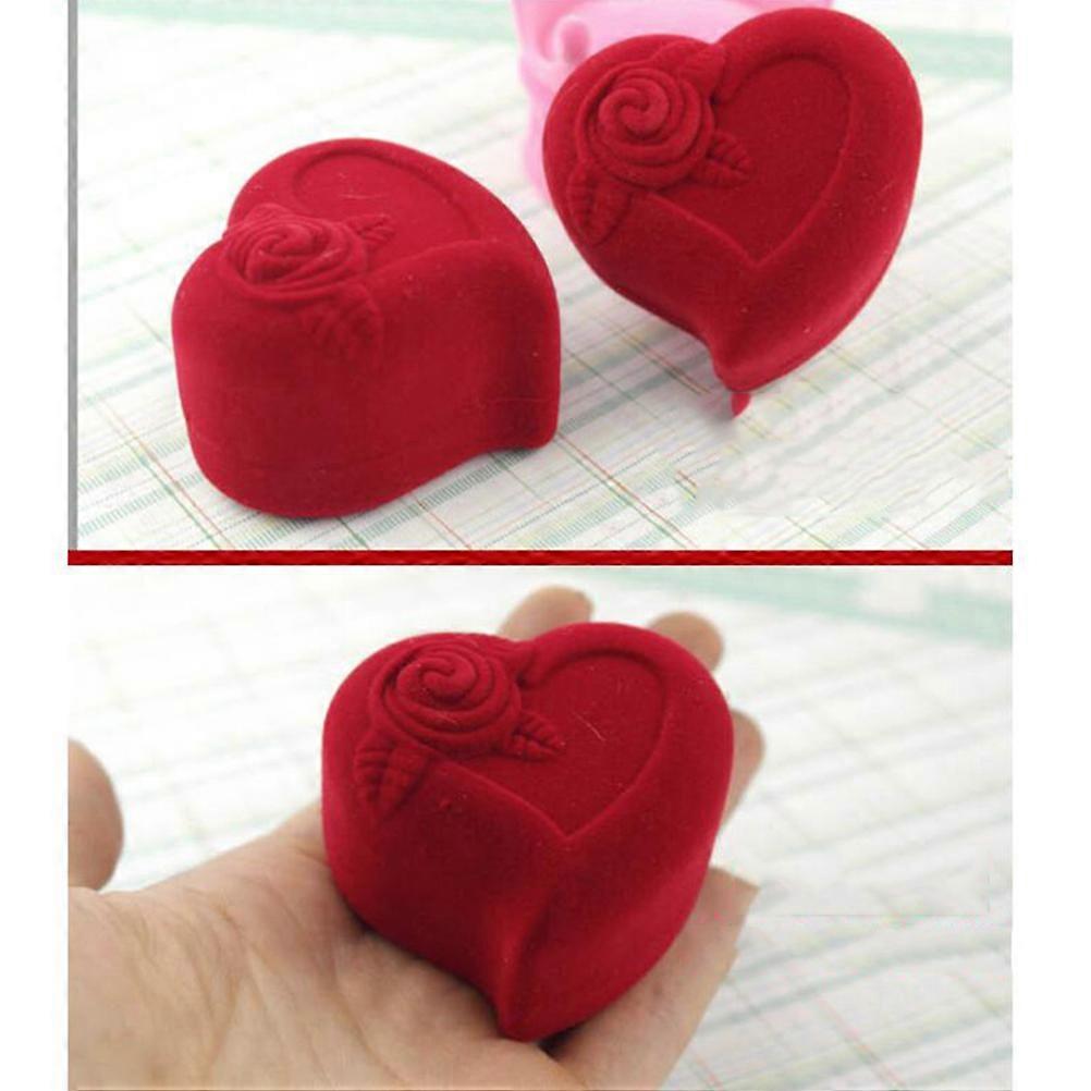 Heart Shaped Ring Box for Ring Storage Wedding Engagement