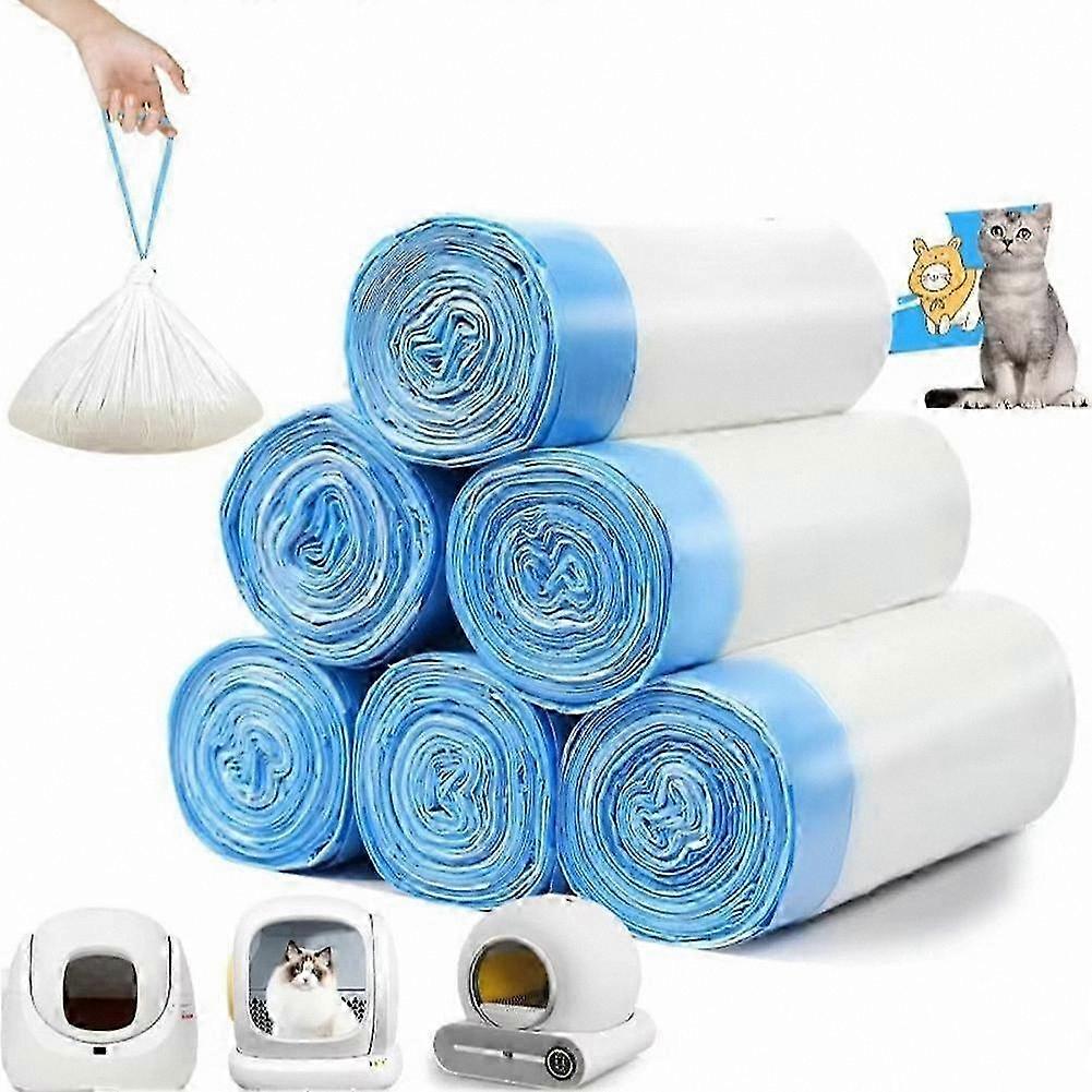 Extra-Thick Cat Litter Box Liners, 90 Count, Compatible with Automatic Litter Boxes