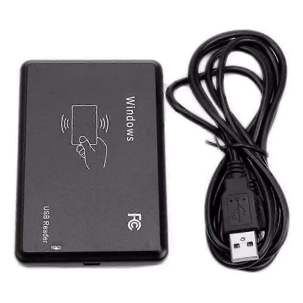 Dual Frequency RFID Card Reader for 125KHz and 13.56MHz ID IC Cards with NFC Encryption Programming Functionality