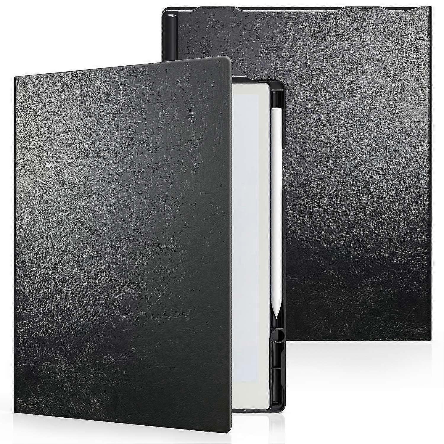 Custodia a libro per e-reader Remarkable 2, in similpelle, con portapenne.
