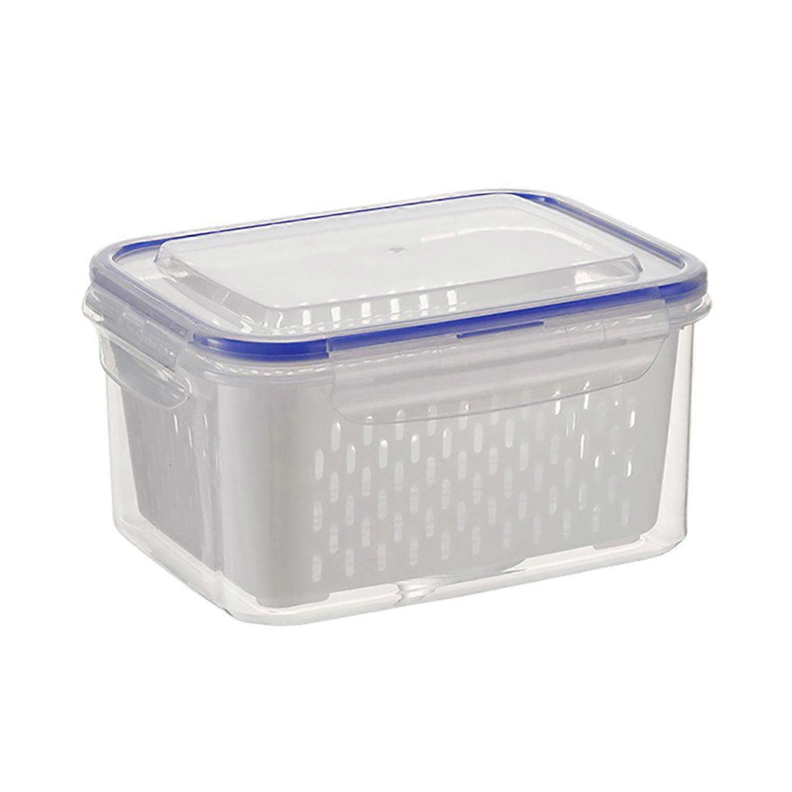 Stackable refrigerator organiser bins Stackable Design Storage Box Organized Kitchen Countertop
