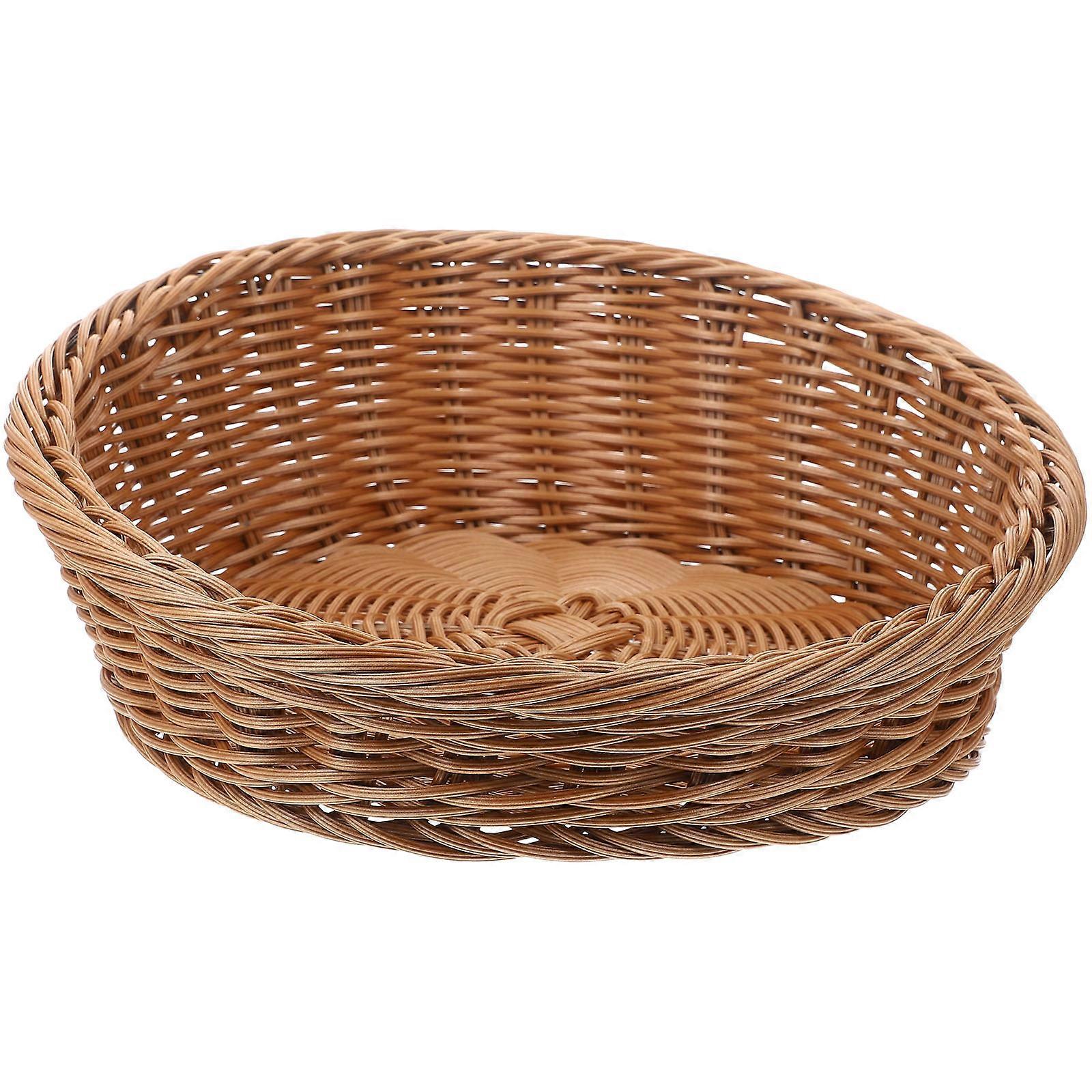 Fruit Storage Basket Multipurpose Weaving Storage Basket for 3Pcs Use