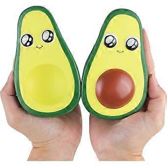 2Pcs 4.8 Inches Squishies Avocado Slow Rising Squeeze Toys Kawaii Scented Squishies Fruit Toys Stress Relief for Kids,Party Favors,Birthday Presents