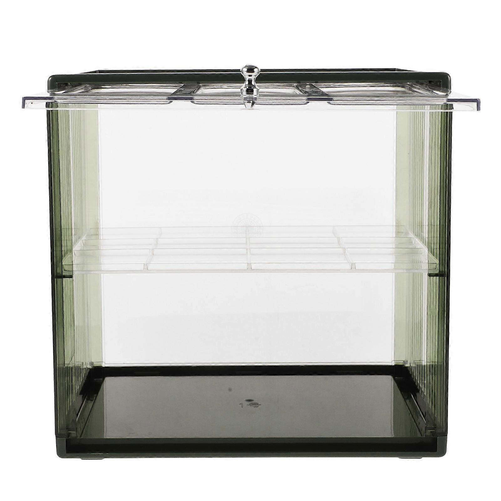 Double-Layer Bread Box for Storage Use with Clear Design