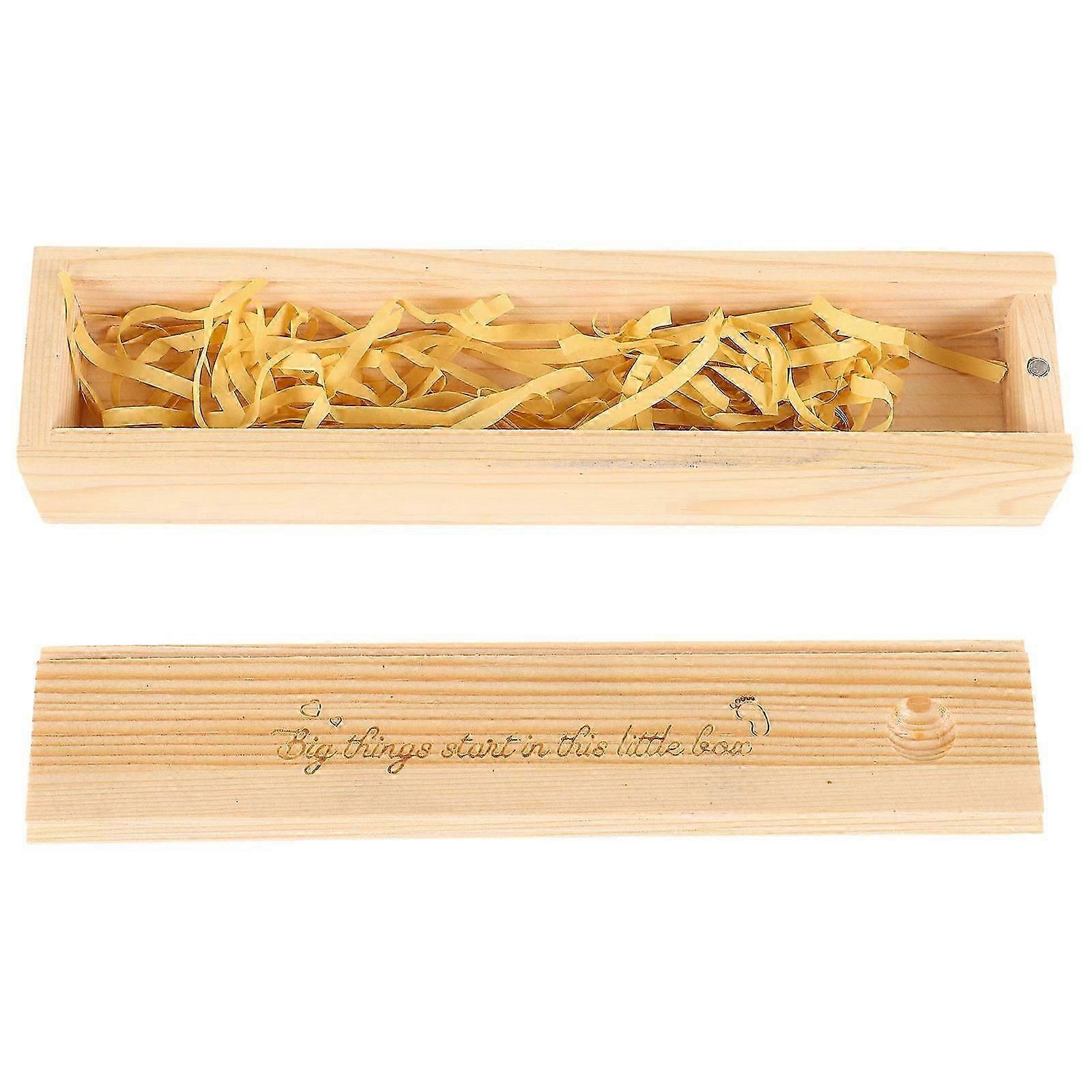 Pregnancy Test Keepsake Box for Storage Beige Female Keepsake Case