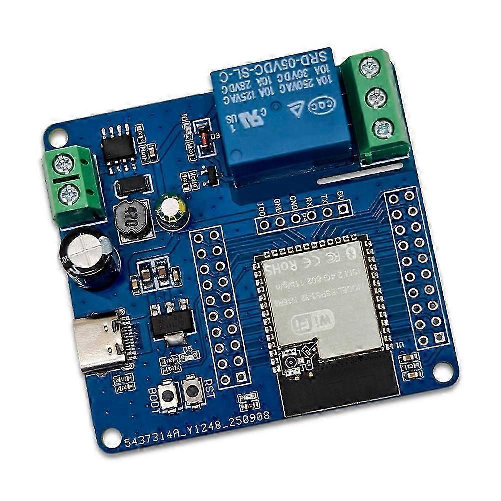 ESP32-S3 WIFI Bluetooth Development Board Module DC 5-60V Powered Single-Channel Relay Module USB C Interface new