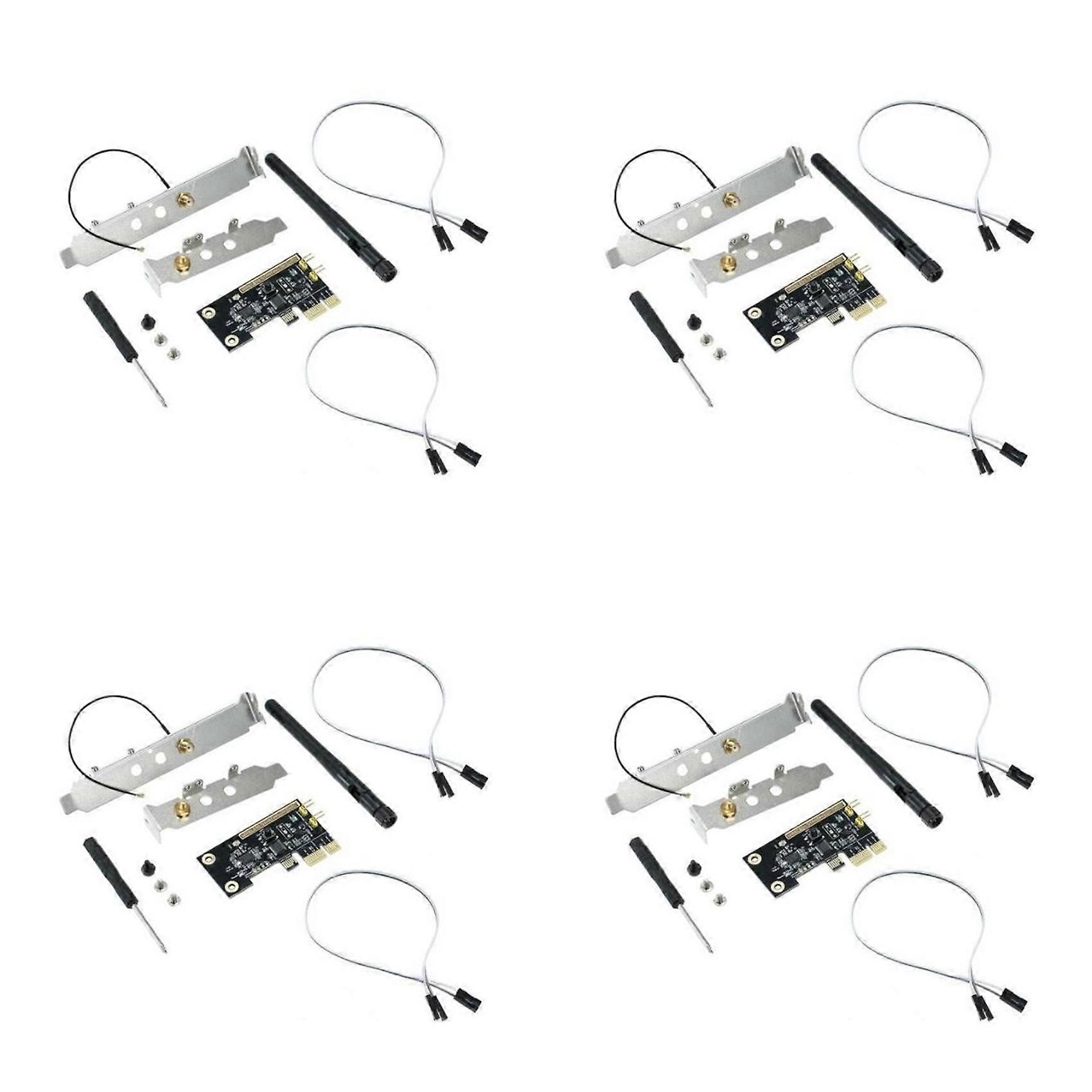 4X WiFi Wireless Smart Switch Relay Module Mini PCI-E Desktop Switch Card Restart Switch Turn on/OFF PC Remote Control