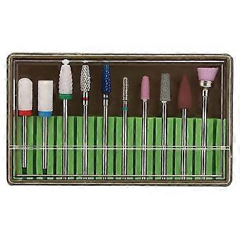 10stk neglebor bits kit manicure pedicure negle polermaskine reservedele