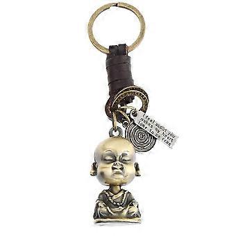 Portachiavi creativo con statua di Buddha per decorazioni con portachiavi in lega