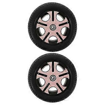 2pcs Ruote per triciclo per bambini Ruota dell'asse posteriore della bicicletta per bambini Ruote per scooter di facile installazione Ruote di ricambio antiscivolo resistenti all'usura Foro da 0,8 cm