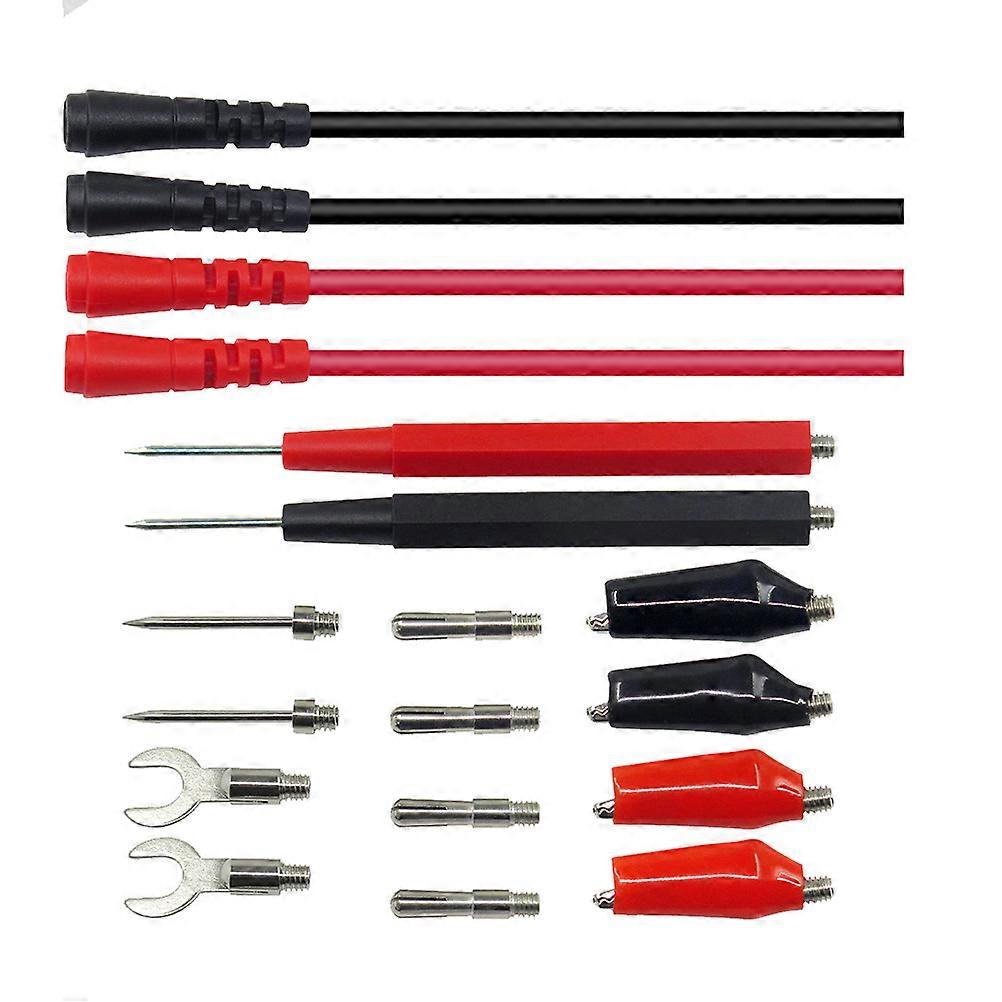 18PCS/Set Multifunction Multimeter Alligator Probe Silicone Test Lead Tool