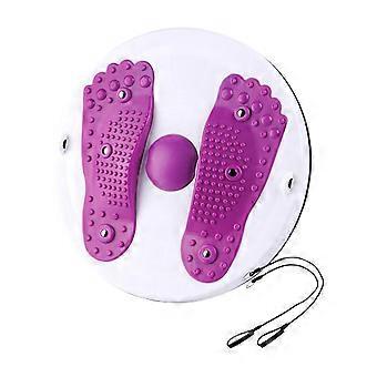 Ab Twisting Boards Aerobic Exercise Magnetic Massage Gym Waist Twisting Disc Violet 26-27