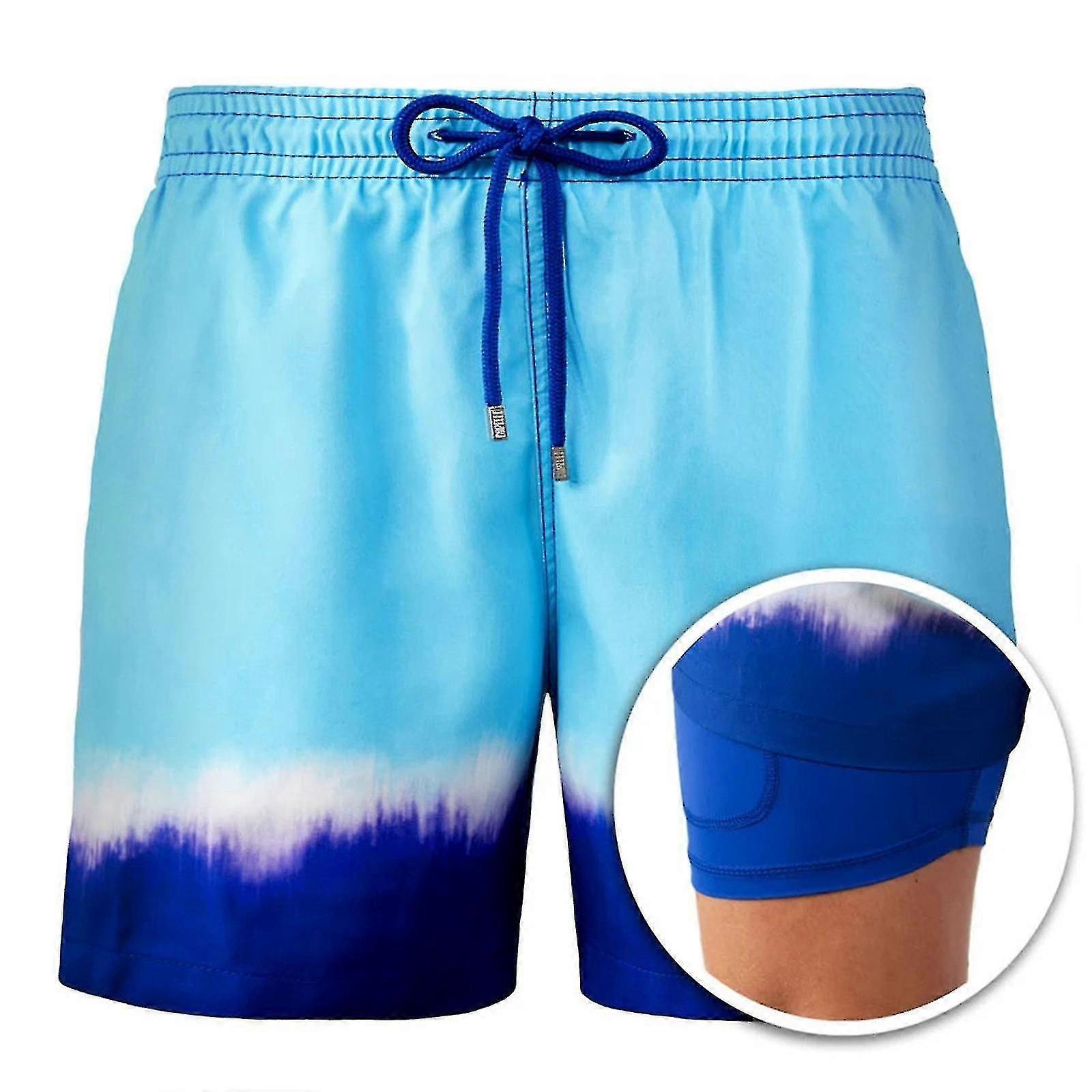 Mens Swim Trunks With Compression Liner