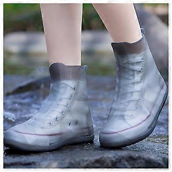 Wasserdichte Schuhüberzieher Wiederverwendbare rutschfeste Überschuhe Anti-Rutsch-Outdoor-Wanderschuhüberzieher für Erwachsene Kinder