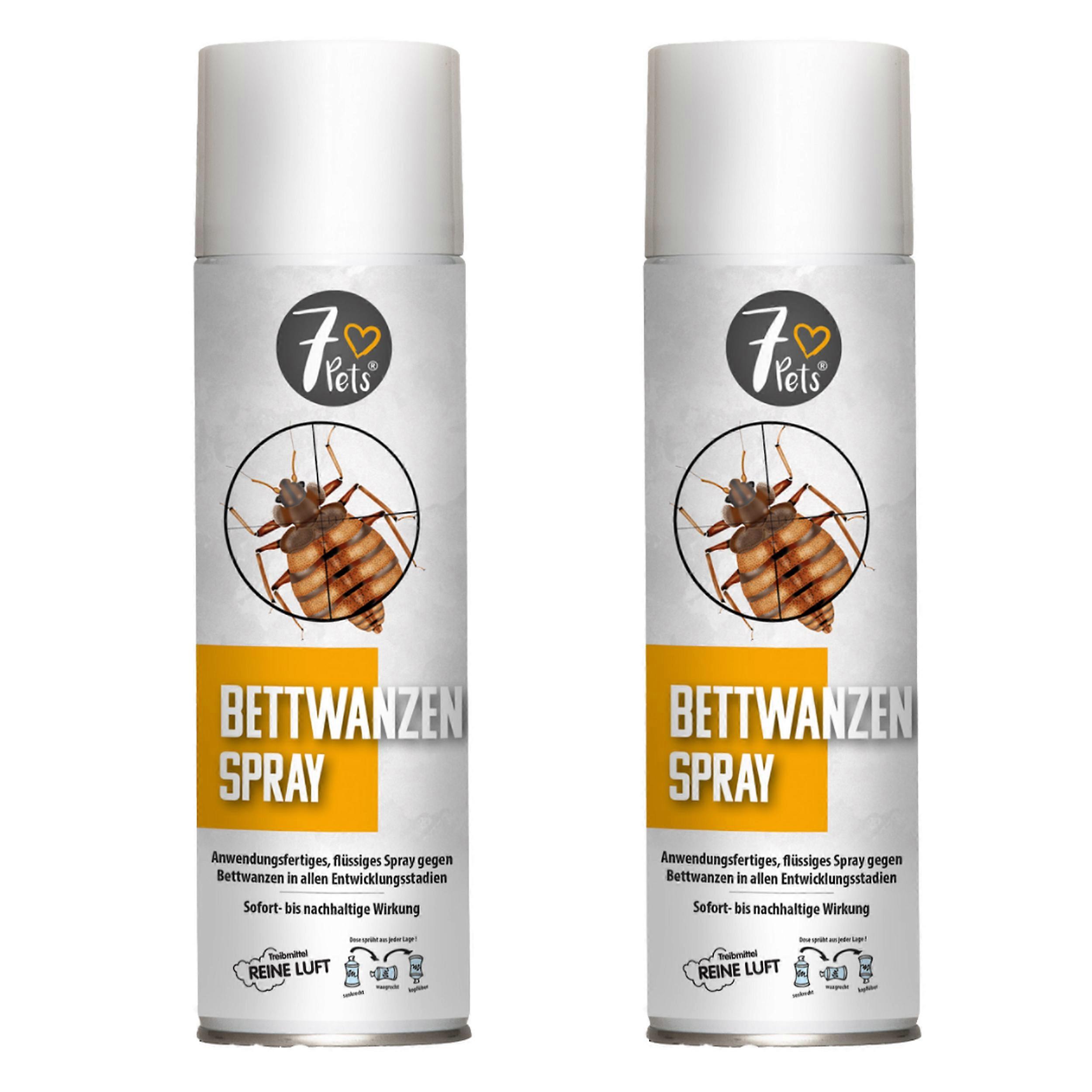 2 x 7Pets® Bed Bugs Spray, 400 ml