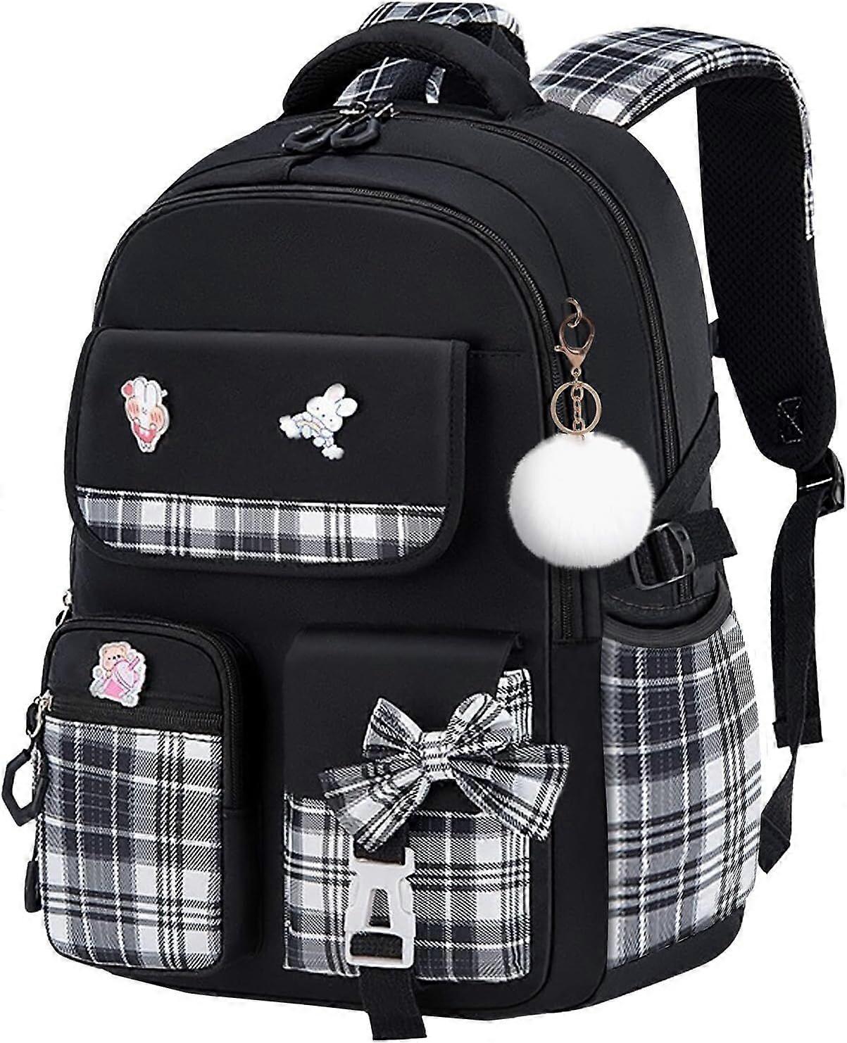 Girls Lightweight School Backpack with Multiple Compartments, for Elementary Students