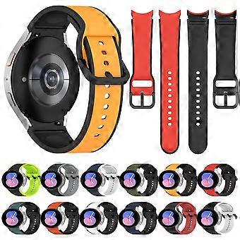Til Samsung Galaxy Watch4 Classic 46mm / Watch4 44mm Tofarget silikonklokkerem