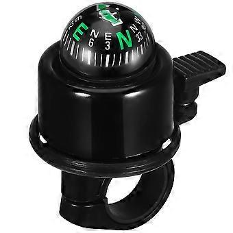 Durable Vélo De Montagne Boussole Cloches D’avertissement Accessoires D’équipement D’équitation (Noir)