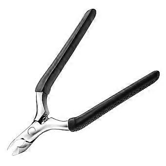 CGBE Cuticle Trimmer, 3/4 Jaw Extremely Sharp Cuticle Nippers, Professional Nail Cuticle Trimmer Tools, Non-slip Silicone Handle Cuticle Clipper for N