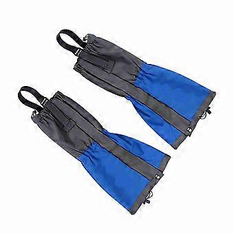 Hiking Gaiters Waterproof Oxford Fabric Snow Boot Gaiters Adjustable Leg Covers for Outdoor Climbing Black (#3)