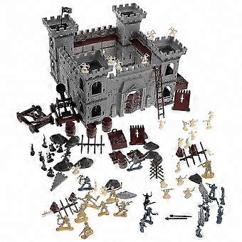 Supports Imagination Development – 310-Piece Medieval Knight & Pirate Castle Model Toy for Girls and Kids