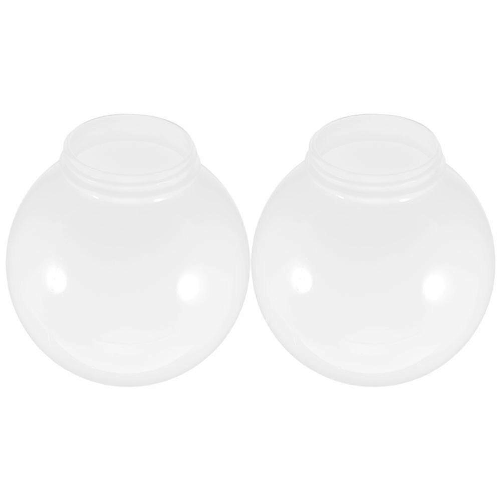 2pcs Lamp Post Globes Replacement Round Spherical Acrylic Lamp Post Cover