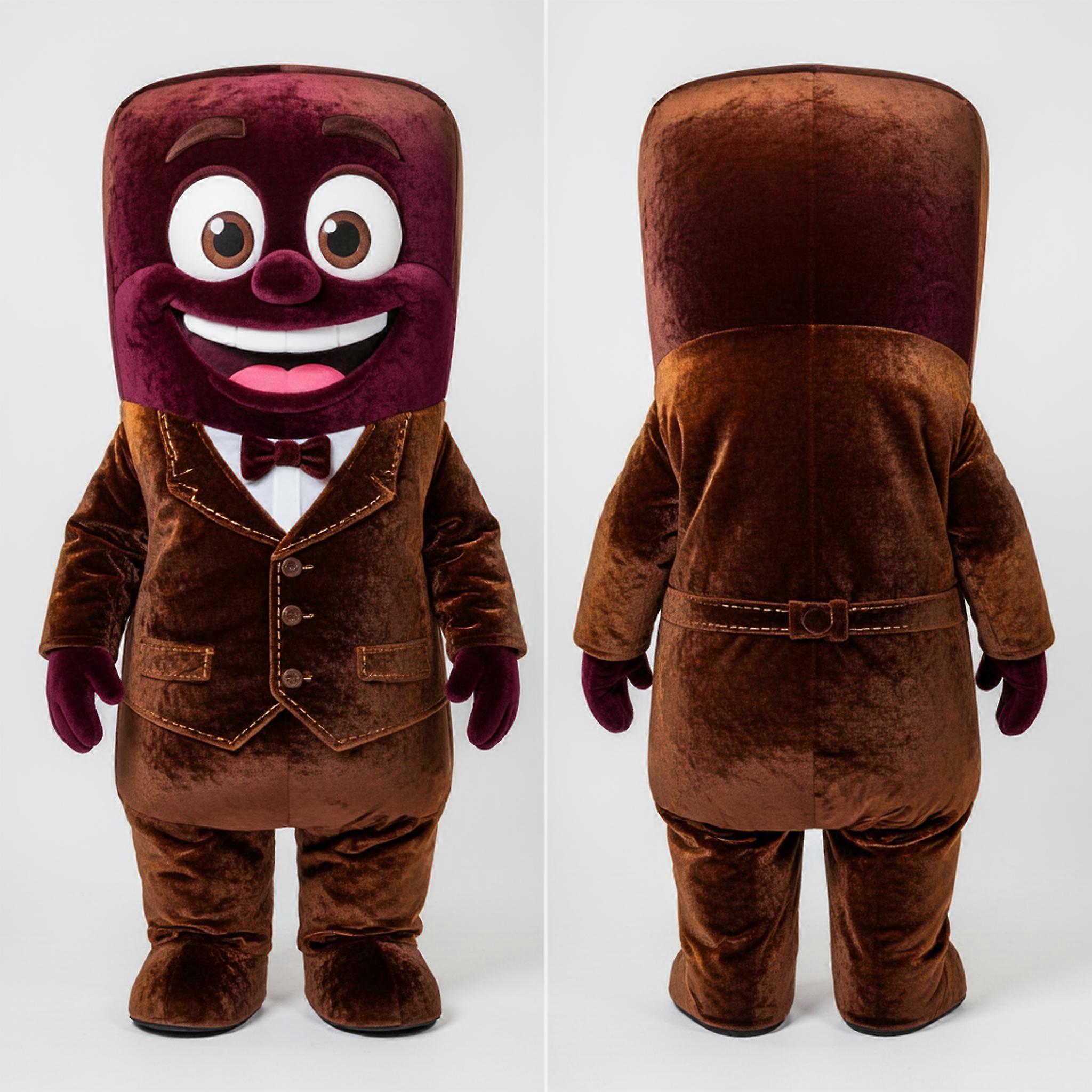 MASTICOT Maroon Wrapped Chocolate Bars Mascot