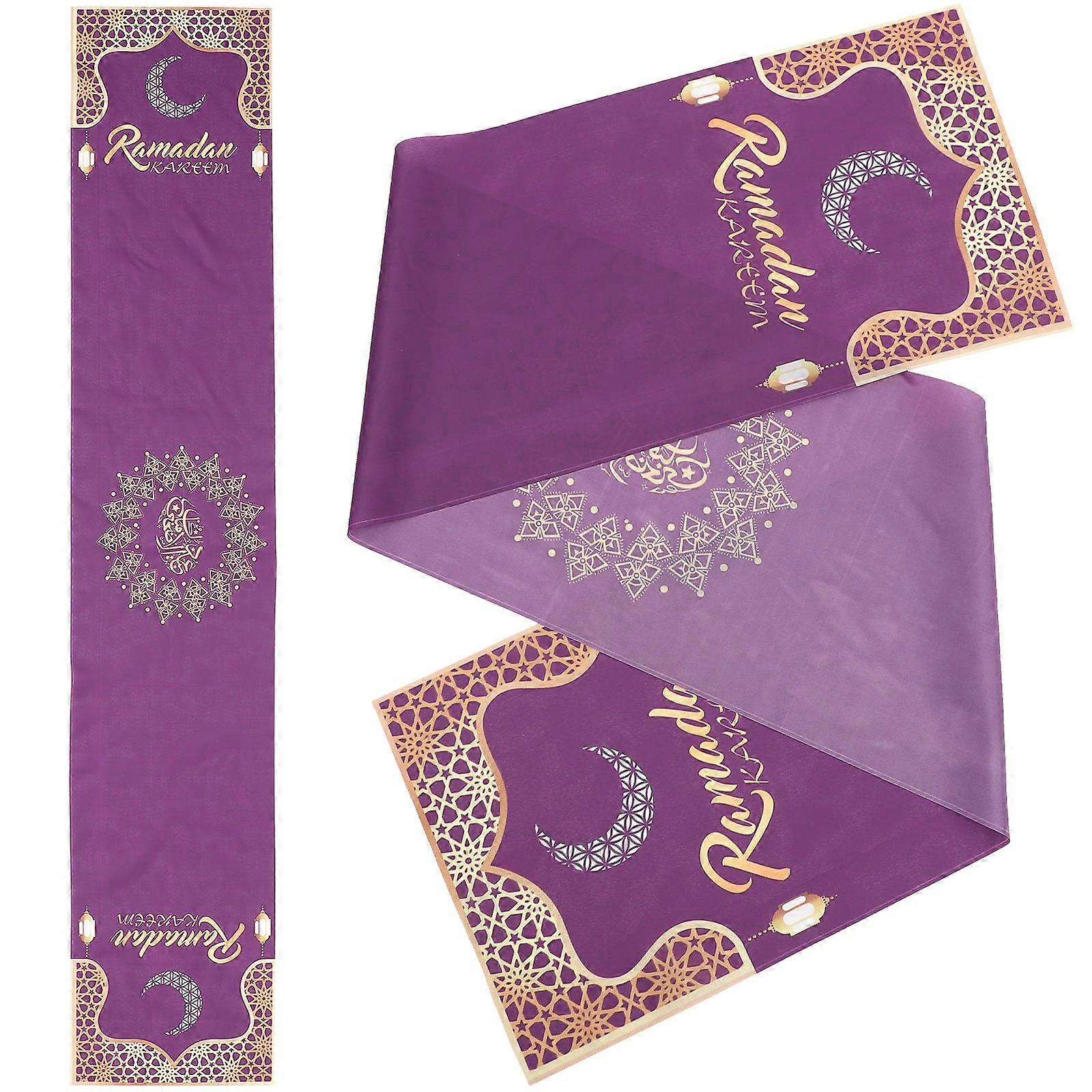 Ramadan Decorations Table Runner for 8Pcs Eid Mubarak Home Decor